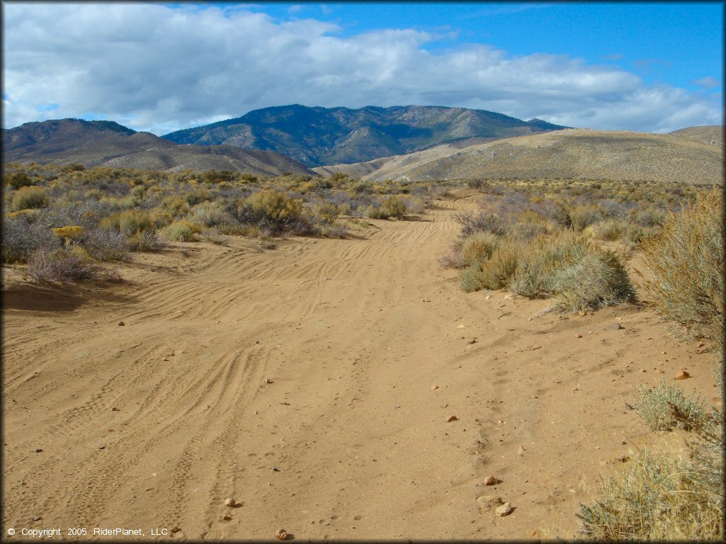 Example of terrain at Sunridge Track OHV Area