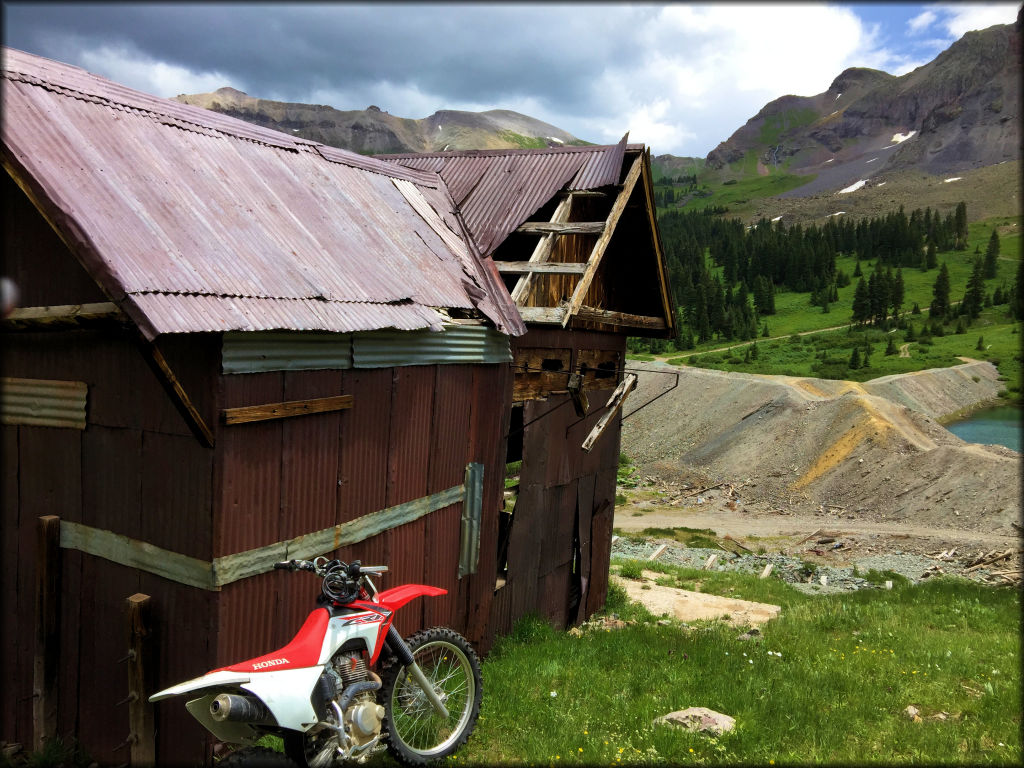 Photo of an abandoned ghost town in colorado.