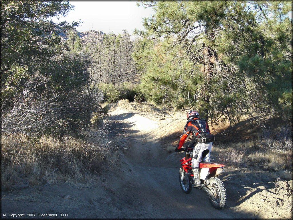 Honda CRF Motorcycle at Lake Arrowhead Trail