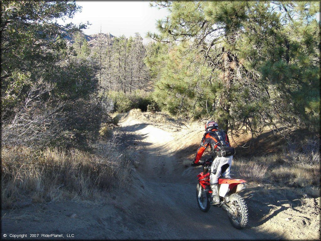 Honda CRF Motorbike at Lake Arrowhead Trail