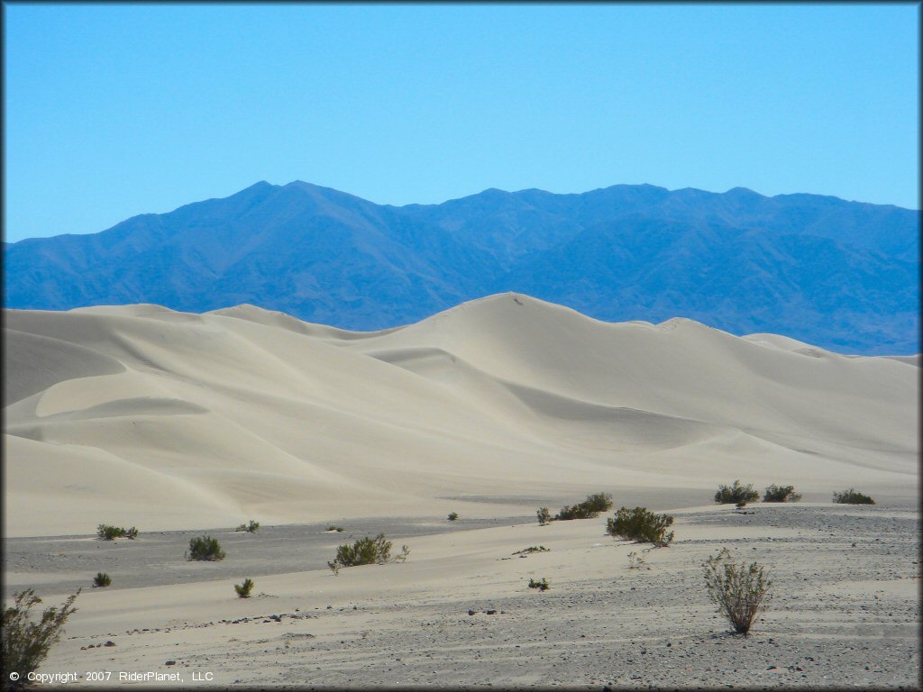 Scenic view at Dumont Dunes OHV Area