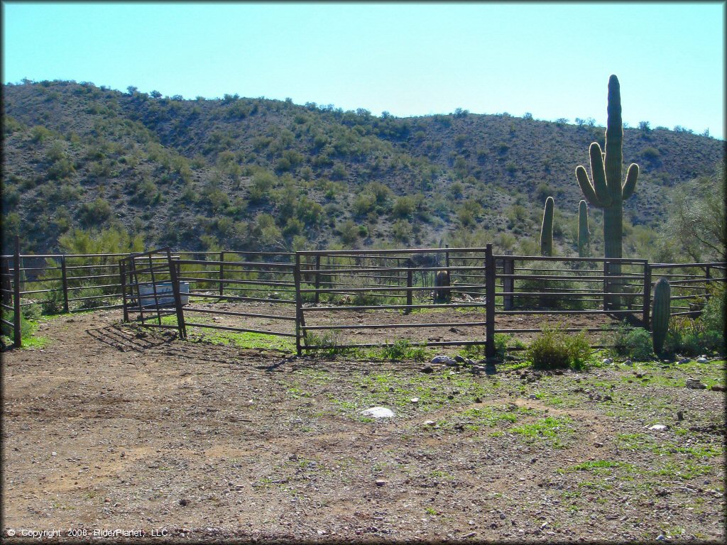 Scenic view of Mescal Mountain OHV Area Trail