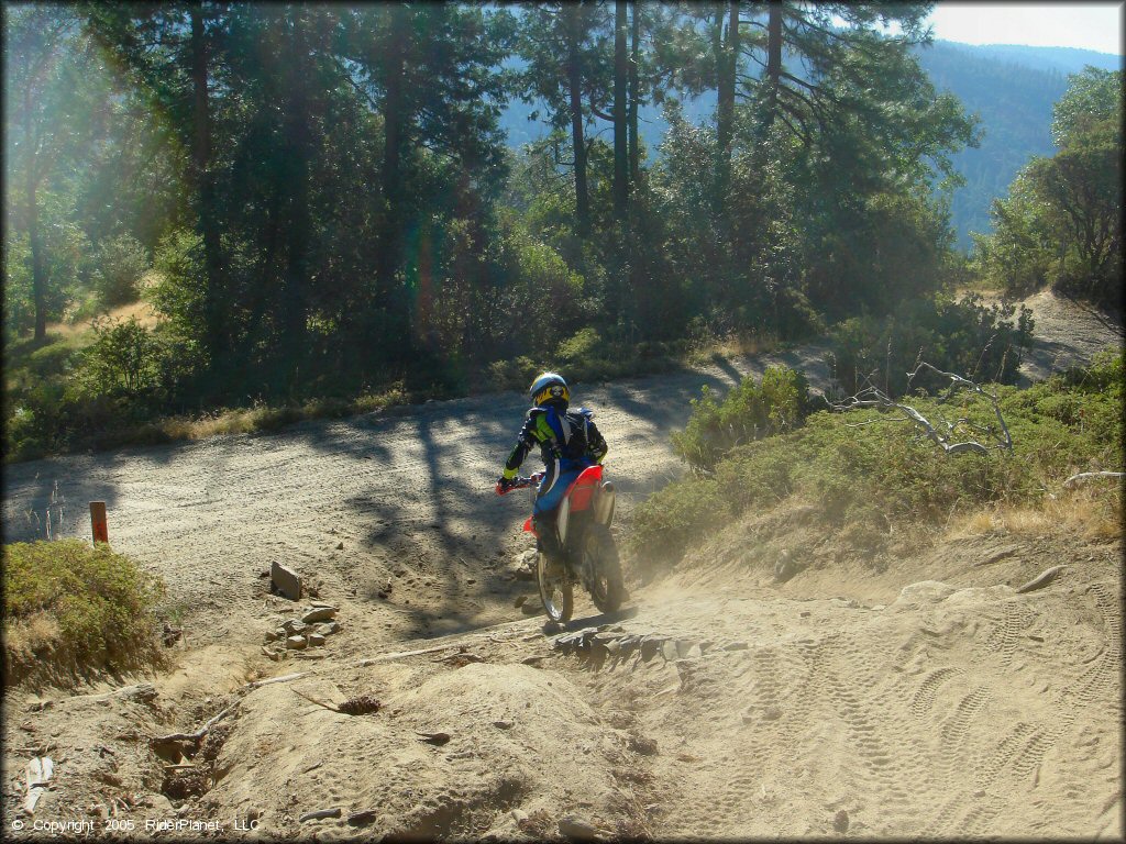 Honda CRF Motorcycle at Miami Creek OHV Area Trail