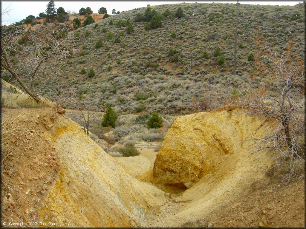 Example of terrain at Sevenmile Canyon Trail