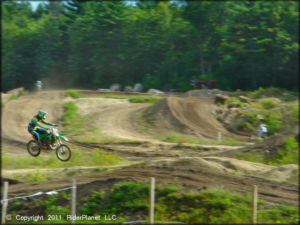 OHV getting air at Crow Hill Motor Sports Park L.L.C OHV Area