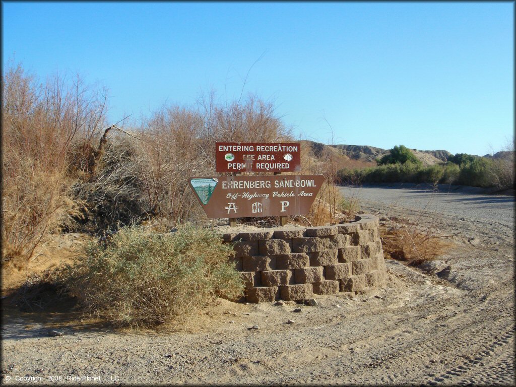 Ehrenberg Sandbowl OHV Area