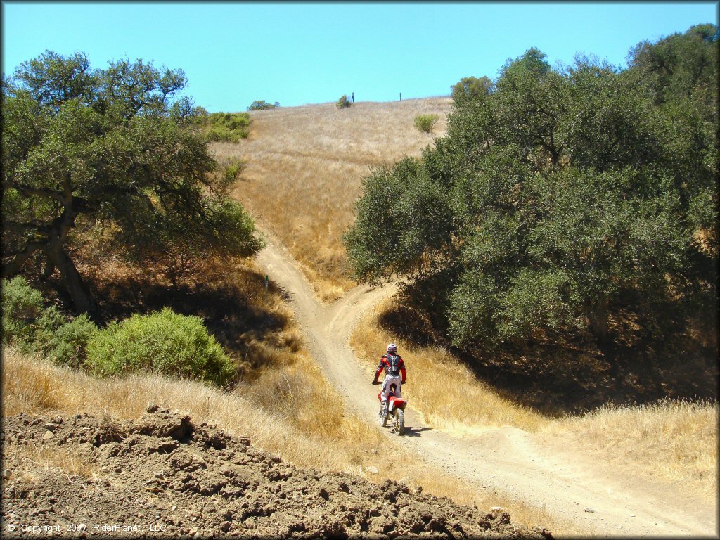 Honda CRF Dirt Bike at Santa Clara County Motorcycle Park OHV Area