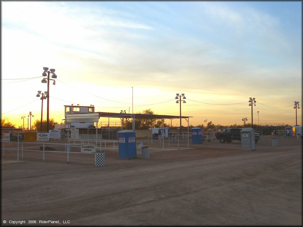 RV Trailer Staging Area and Camping at Speedworld Motocross Park Track