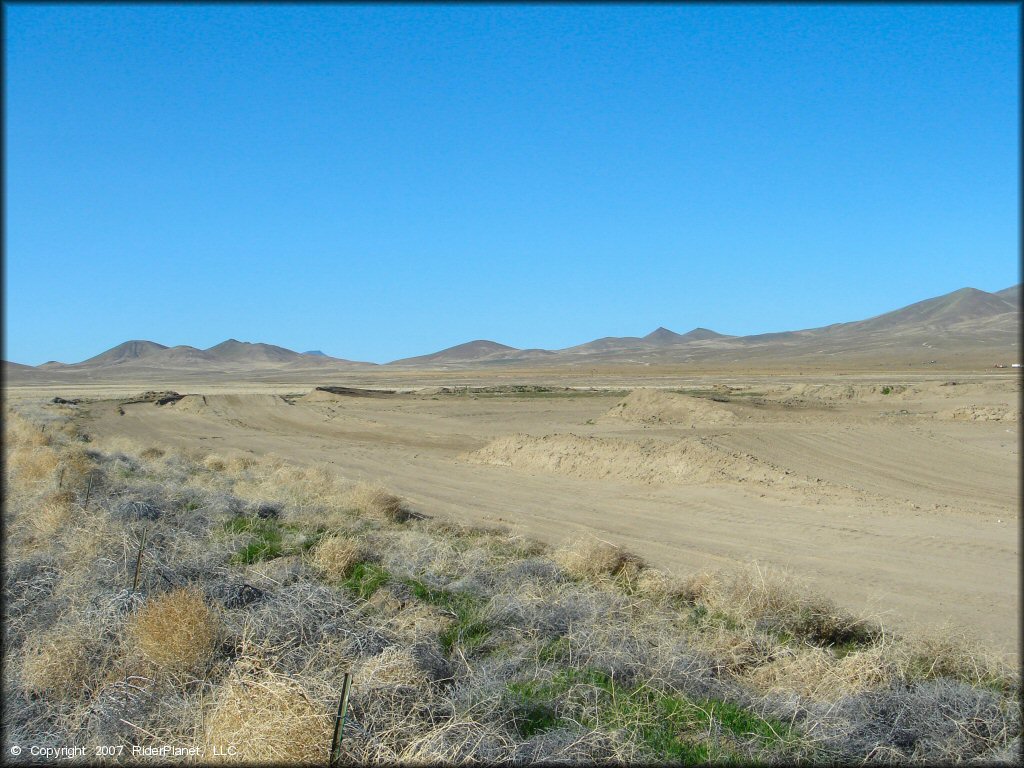 Terrain example at Winnemucca Regional Raceway Track