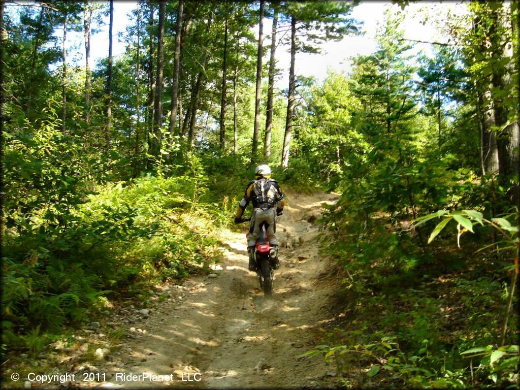 Honda CRF Motorcycle at Hodges Village Dam Trail