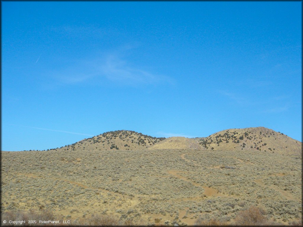 A trail at Washoe Valley Jumbo Grade OHV Area