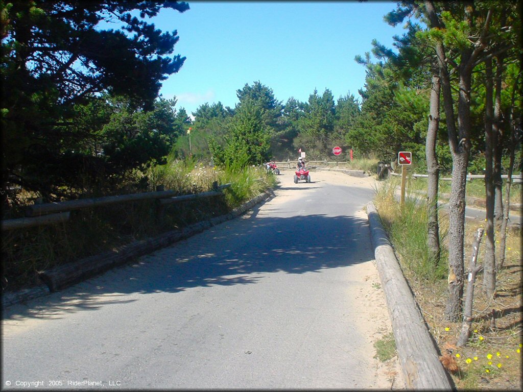 RV Trailer Staging Area and Camping at Sand Lake Dune Area