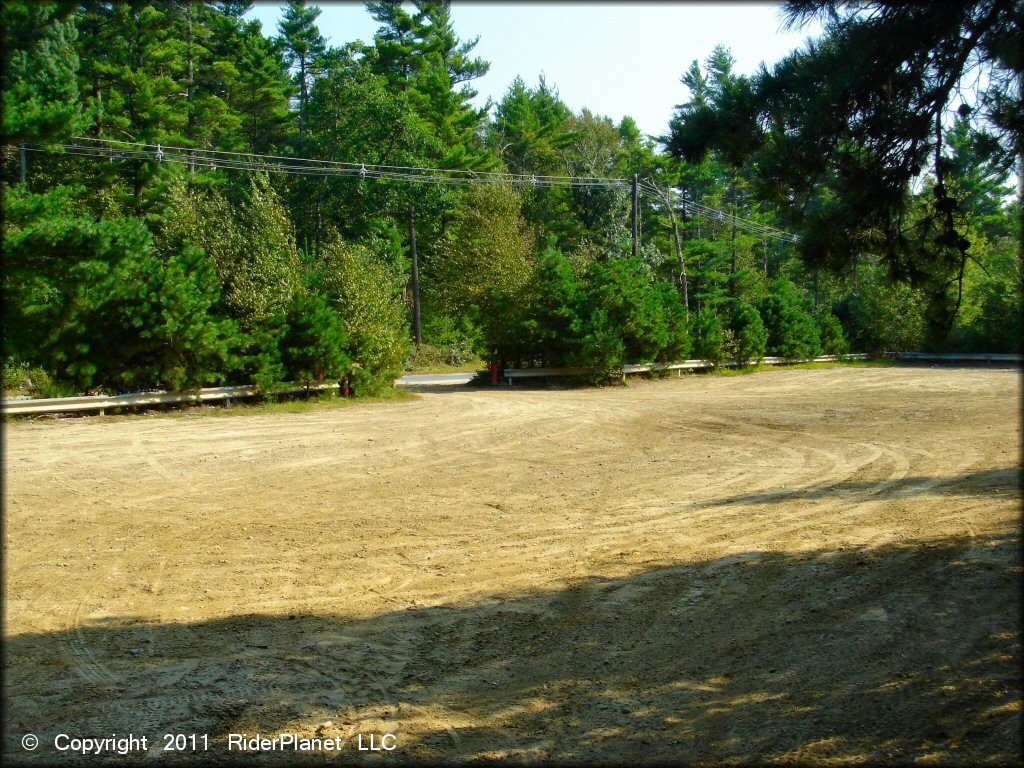 RV Trailer Staging Area and Camping at Freetown-Fall River State Forest Trail