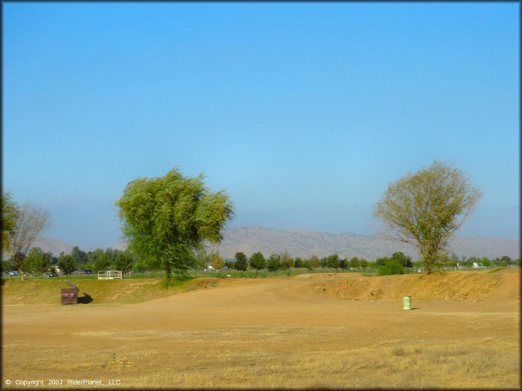 RV Trailer Staging Area and Camping at Porterville OHV Park Track