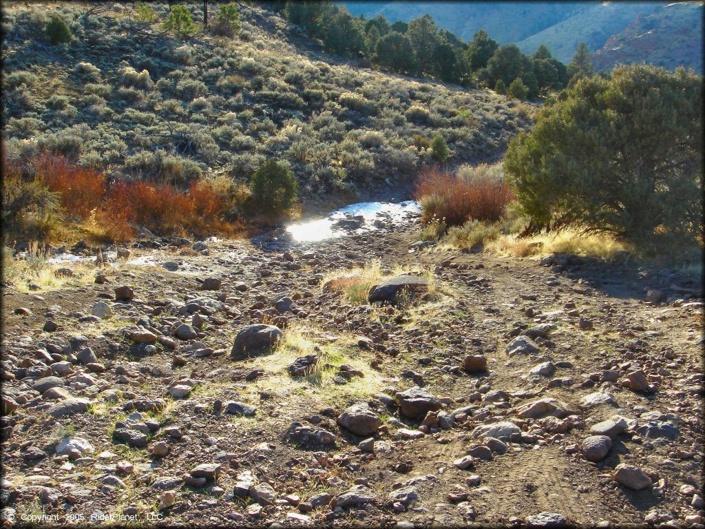 Terrain example at China Springs Trail