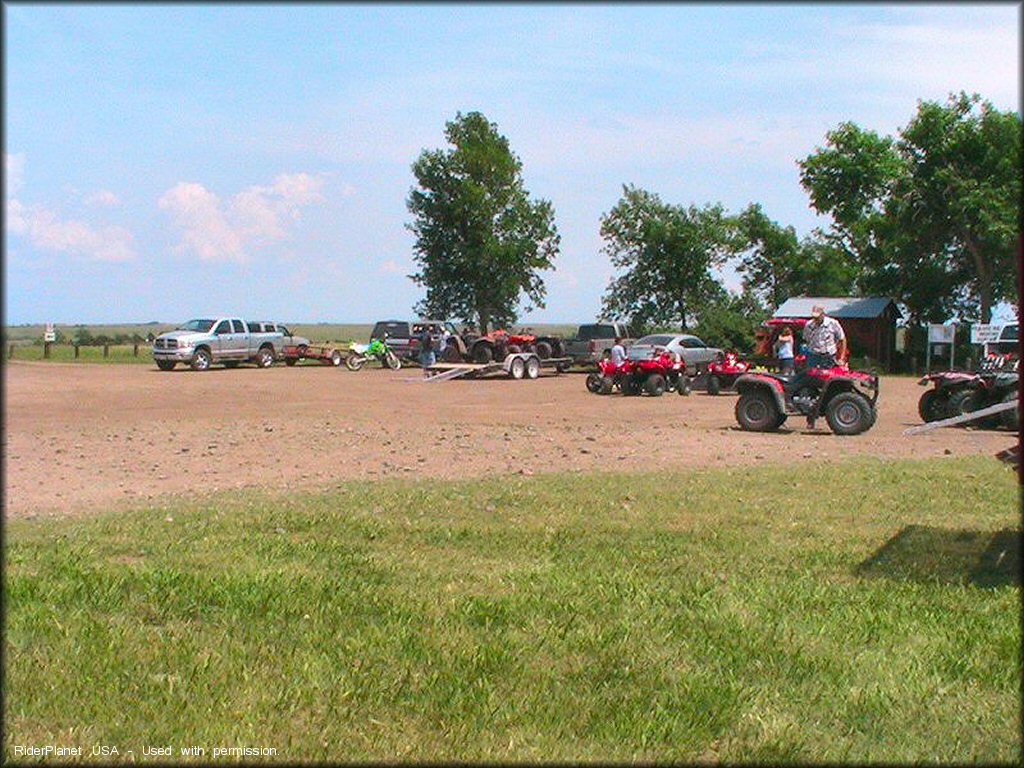 RV Trailer Staging Area and Camping at Cedar Run ATV Trail