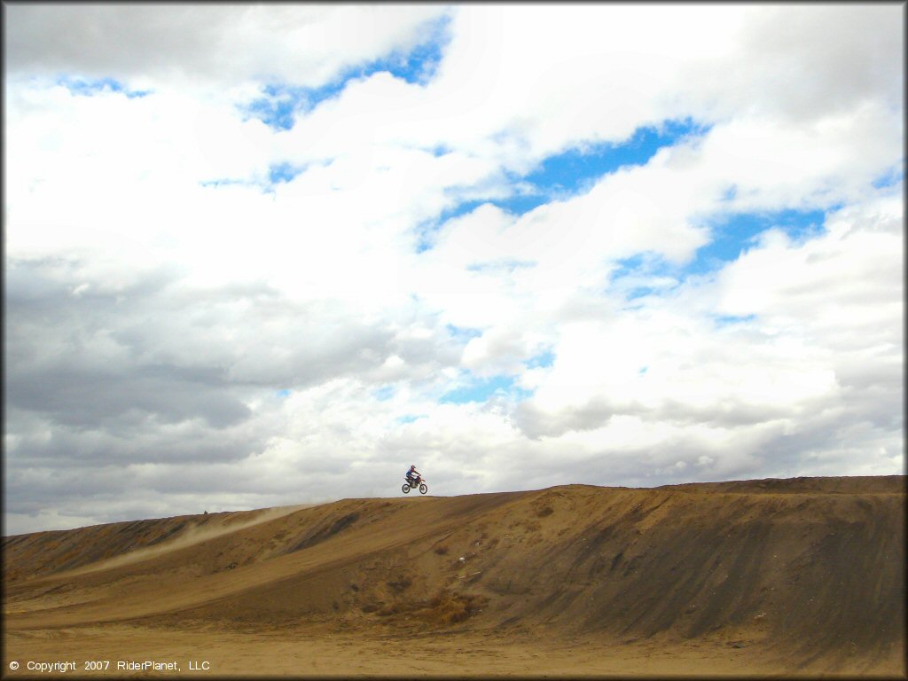 Motorcycle at Adelanto Motorplex Track