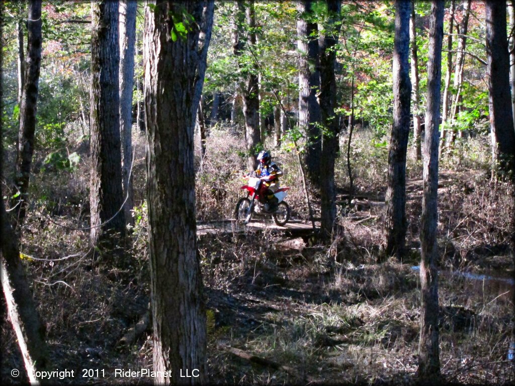 Honda CRF Motorcycle at Hodges Village Dam Trail