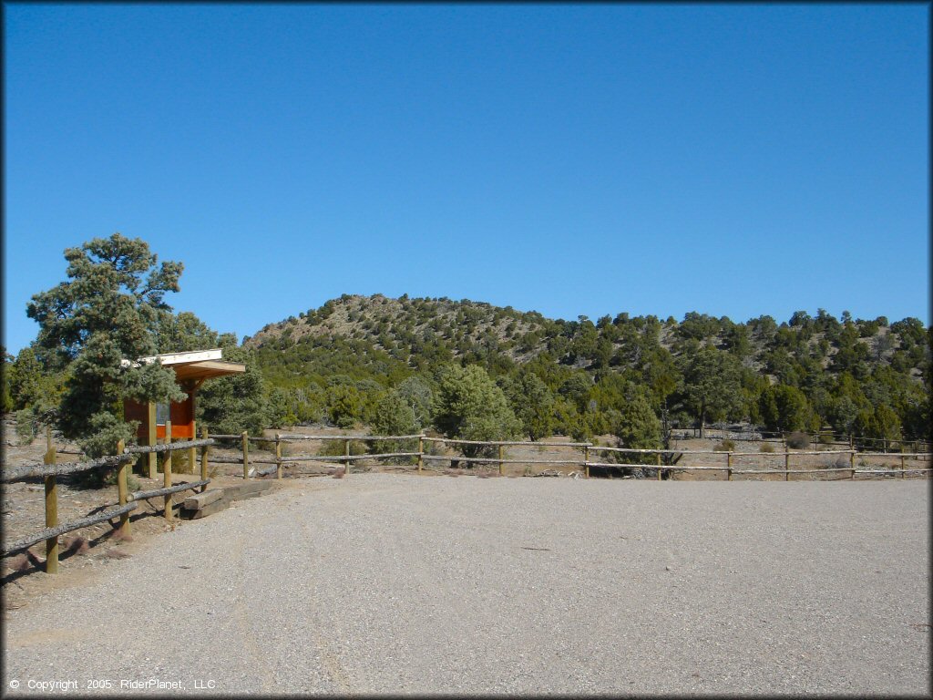 RV Trailer Staging Area and Camping at Chief Mountain OHV Area Trail
