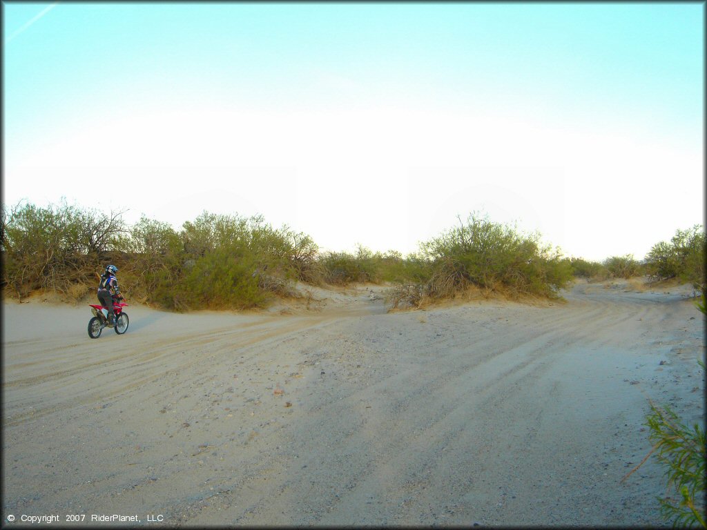 Honda CRF Dirt Bike at Rasor OHV Area