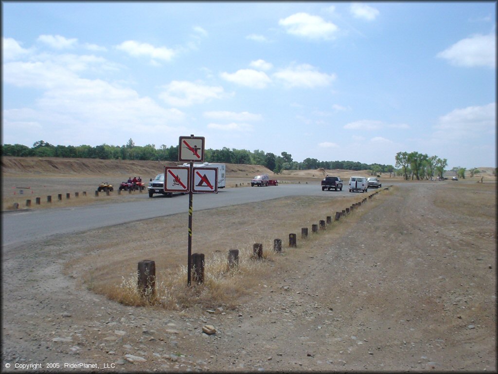 RV Trailer Staging Area and Camping at Clay Pit SVRA Riding Area