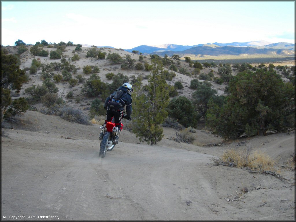 Honda CRF Motorcycle at Mount Seigel OHV Trails