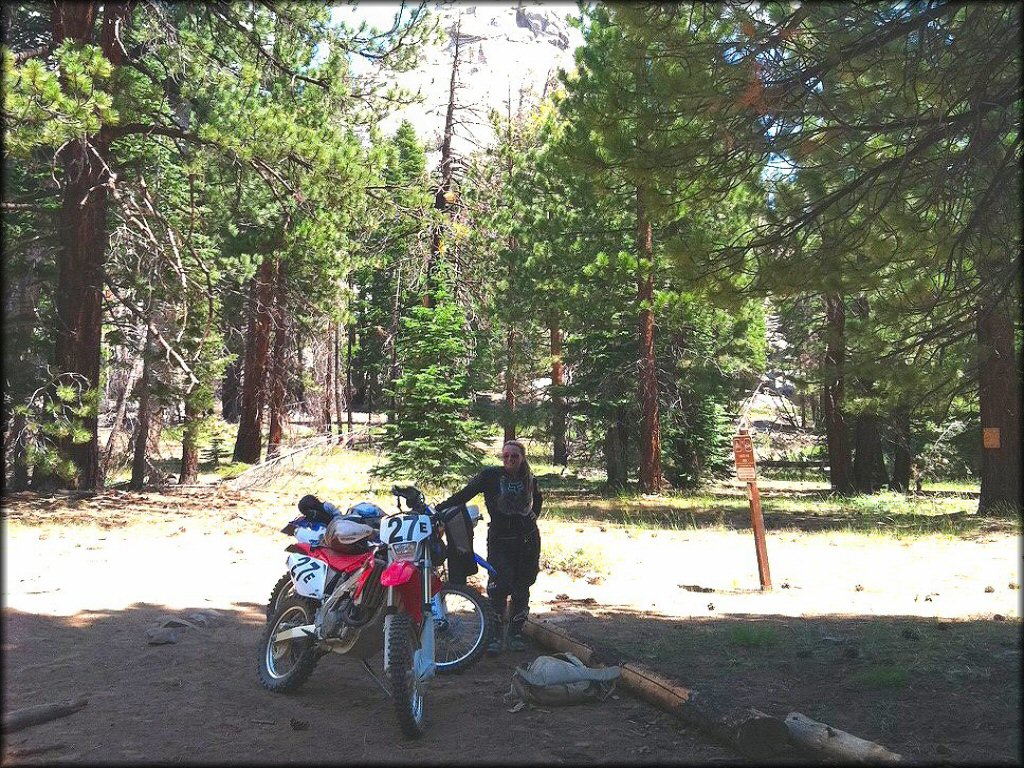 Honda CRF Motorcycle at Kennedy Meadows Trail