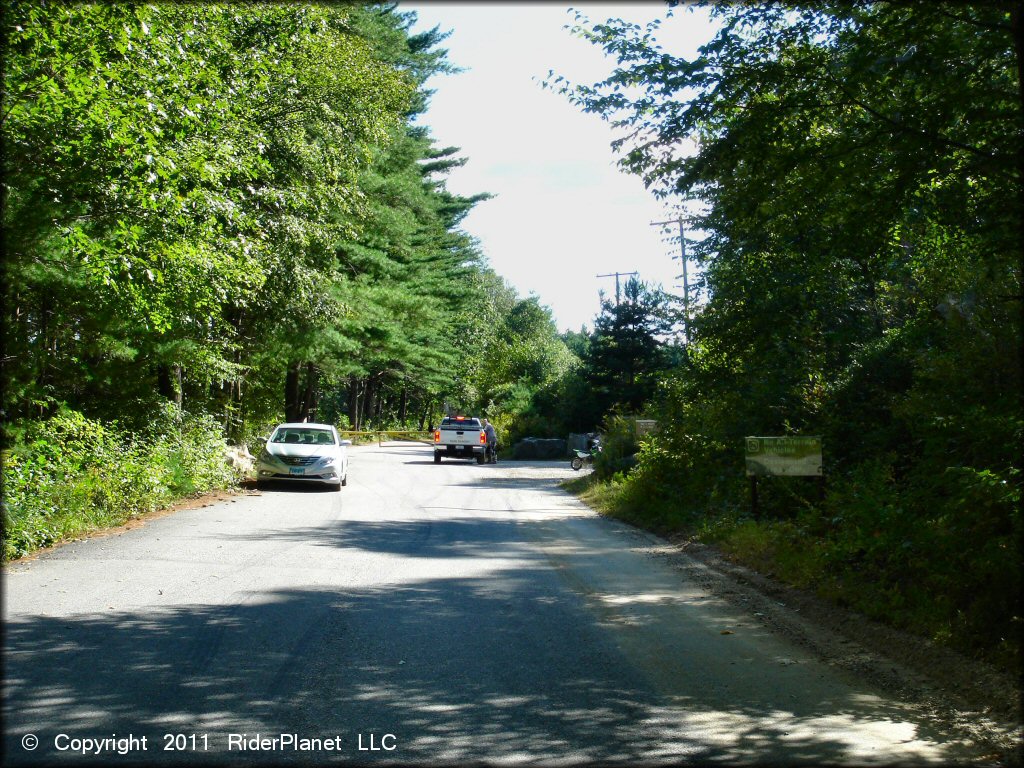 RV Trailer Staging Area and Camping at Hodges Village Dam Trail