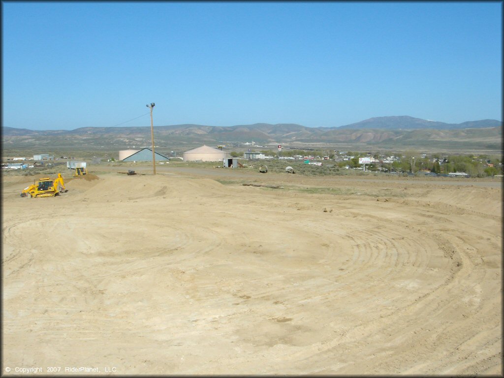 RV Trailer Staging Area and Camping at Carlin MX Track