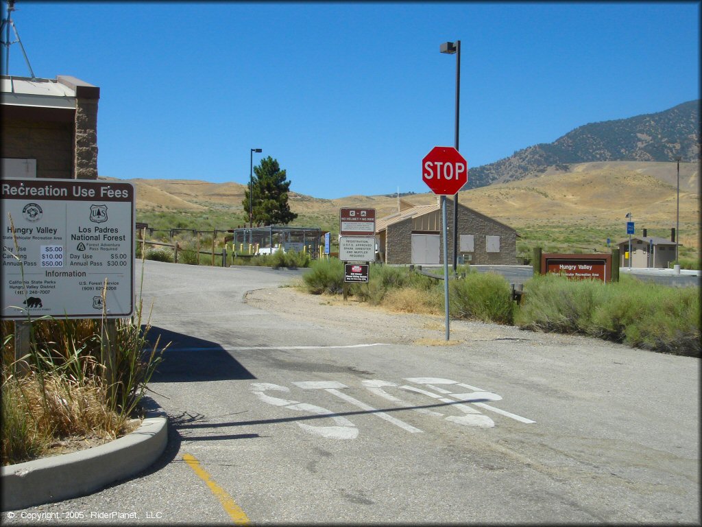 RV Trailer Staging Area and Camping at Hungry Valley SVRA OHV Area
