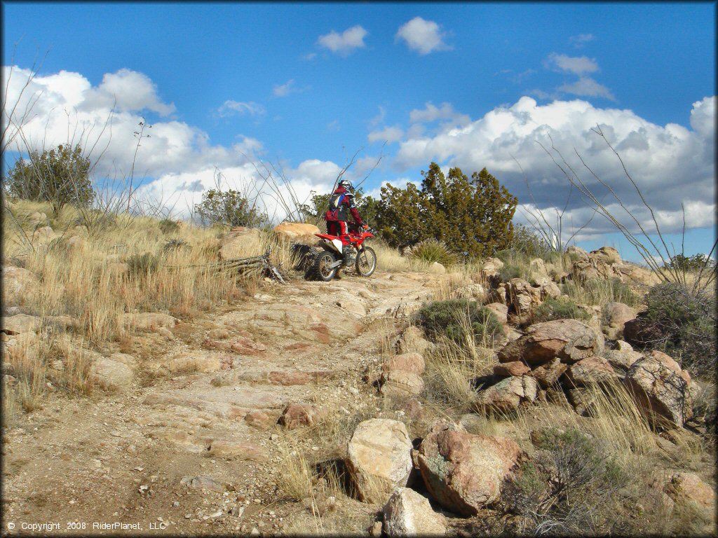 Honda CRF Dirt Bike at Redington Pass Trail