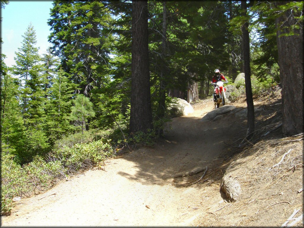 Honda CRF Motorcycle at Twin Peaks And Sand Pit Trail