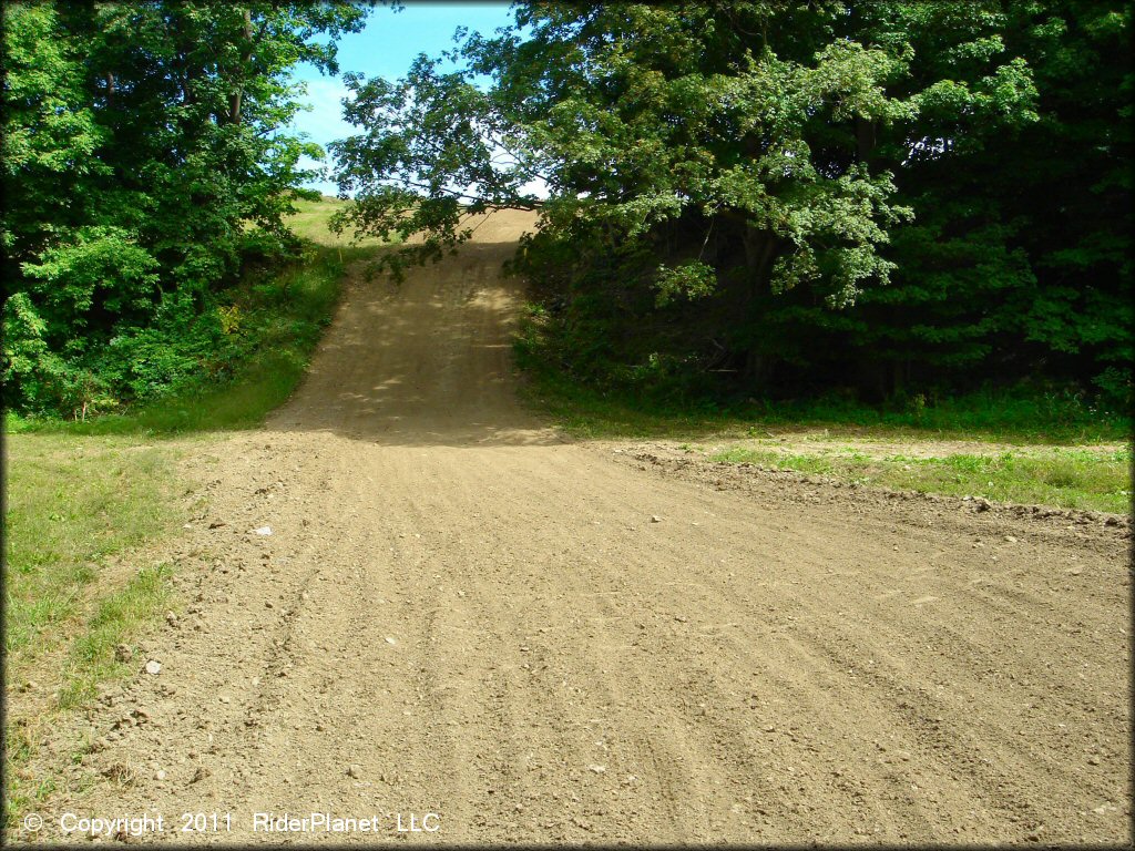 A trail at Pavilion MX OHV Area