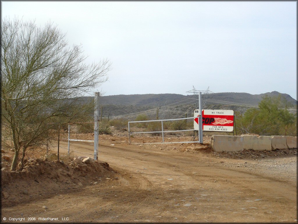 RV Trailer Staging Area and Camping at Canyon Motocross OHV Area