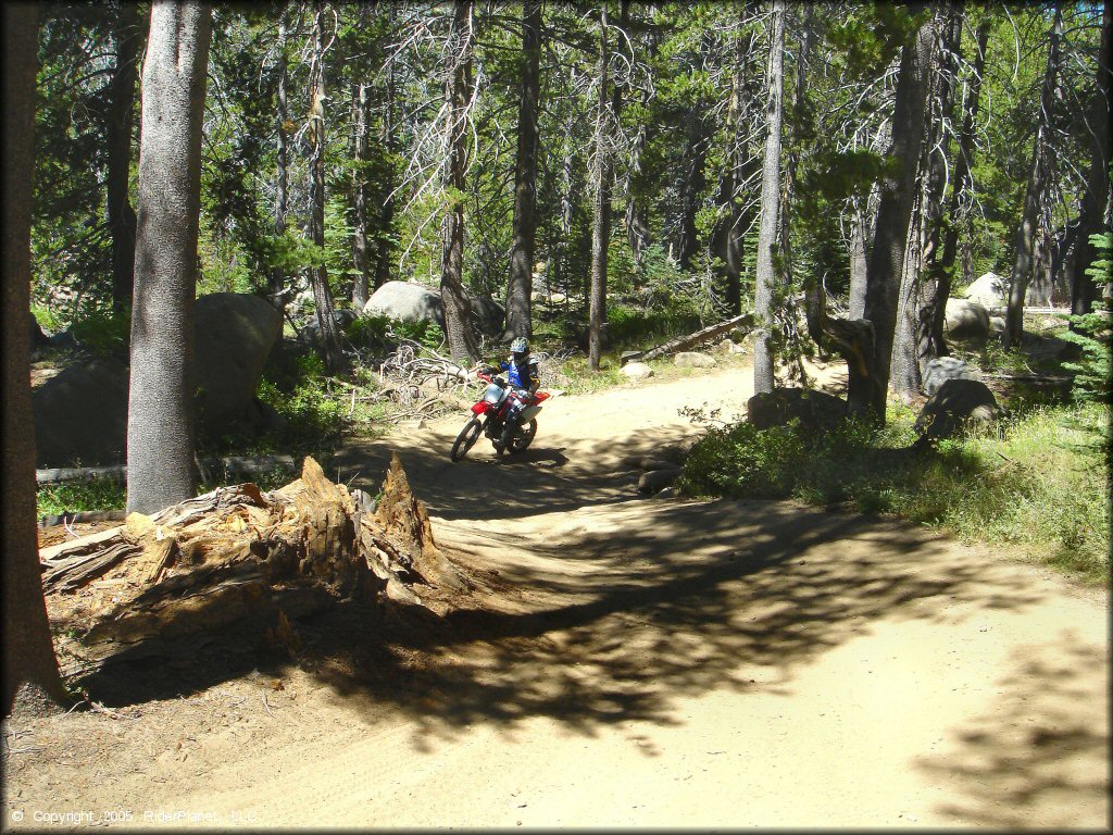 Honda CRF Dirt Bike at Lower Blue Lake Trail