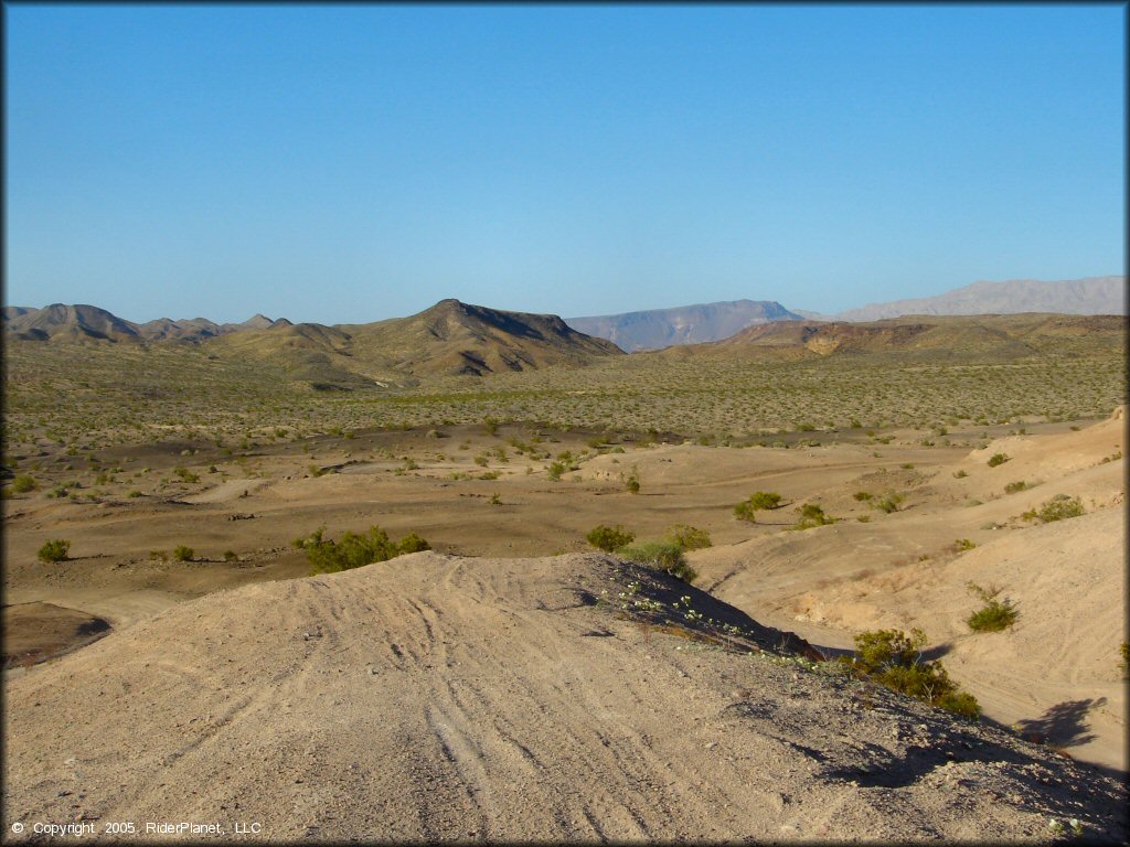 A trail at Boulder Hills OHV Area