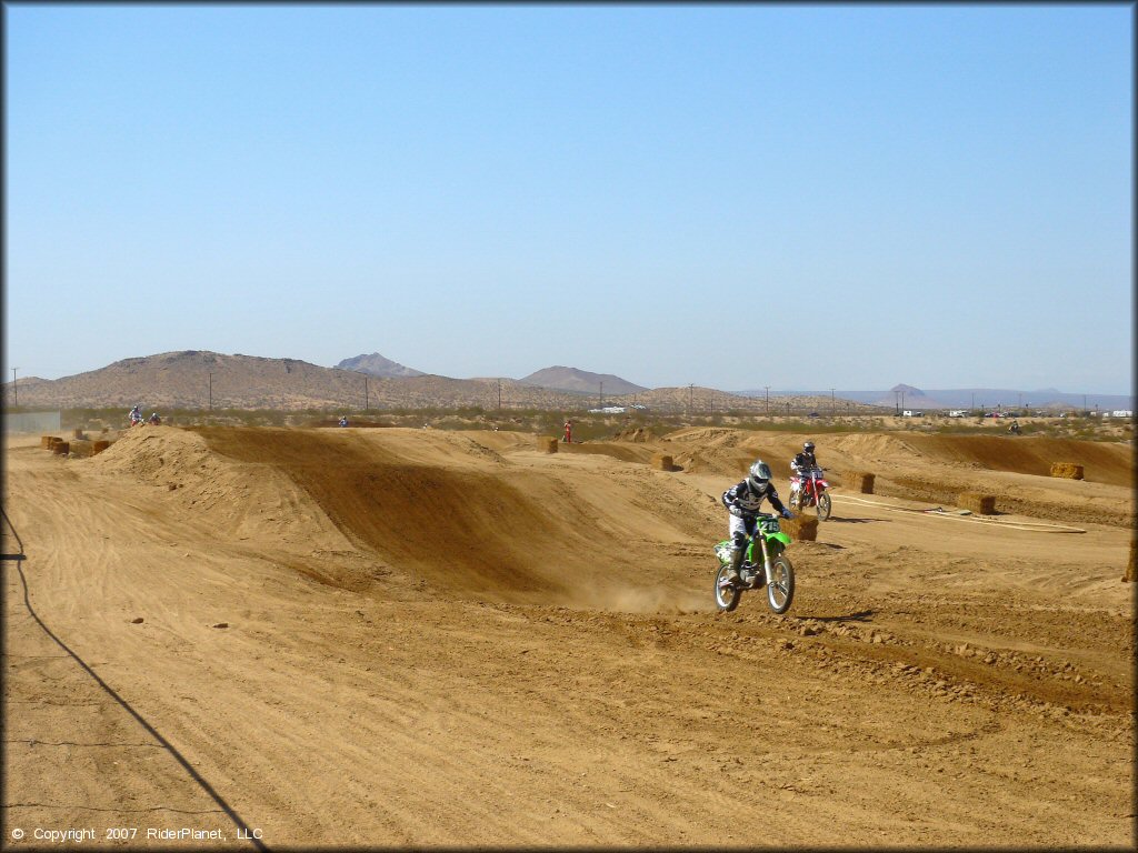 Kawasaki KX Dirtbike at Cal City MX Park OHV Area