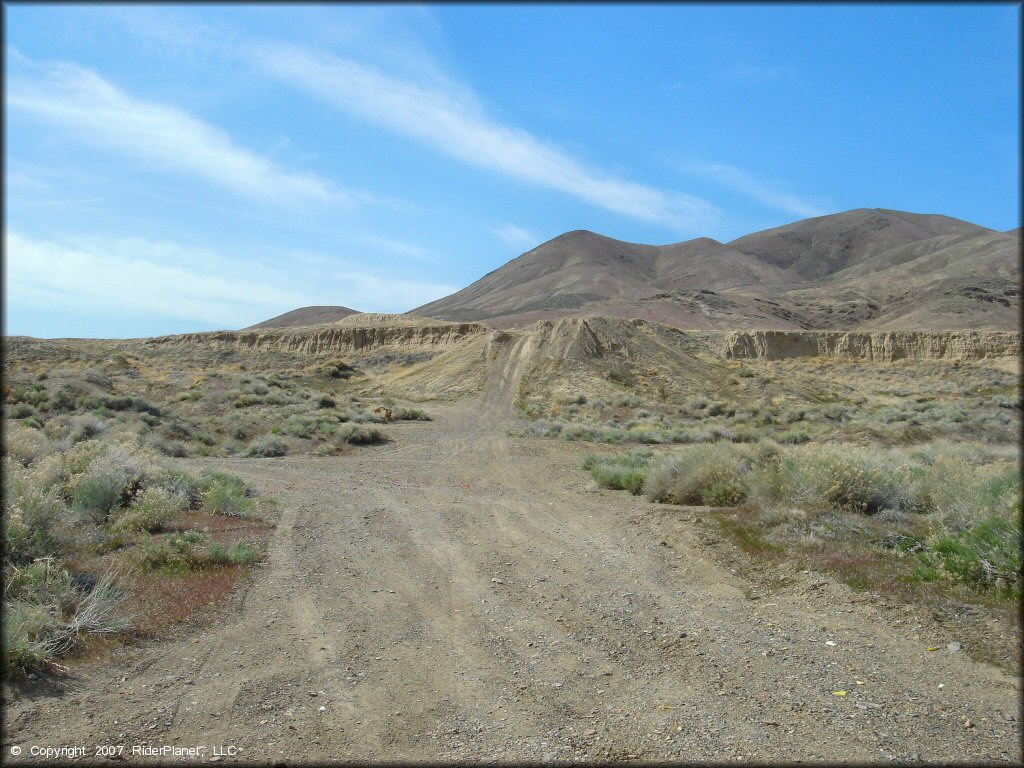 Example of terrain at Jungo Pits Trail