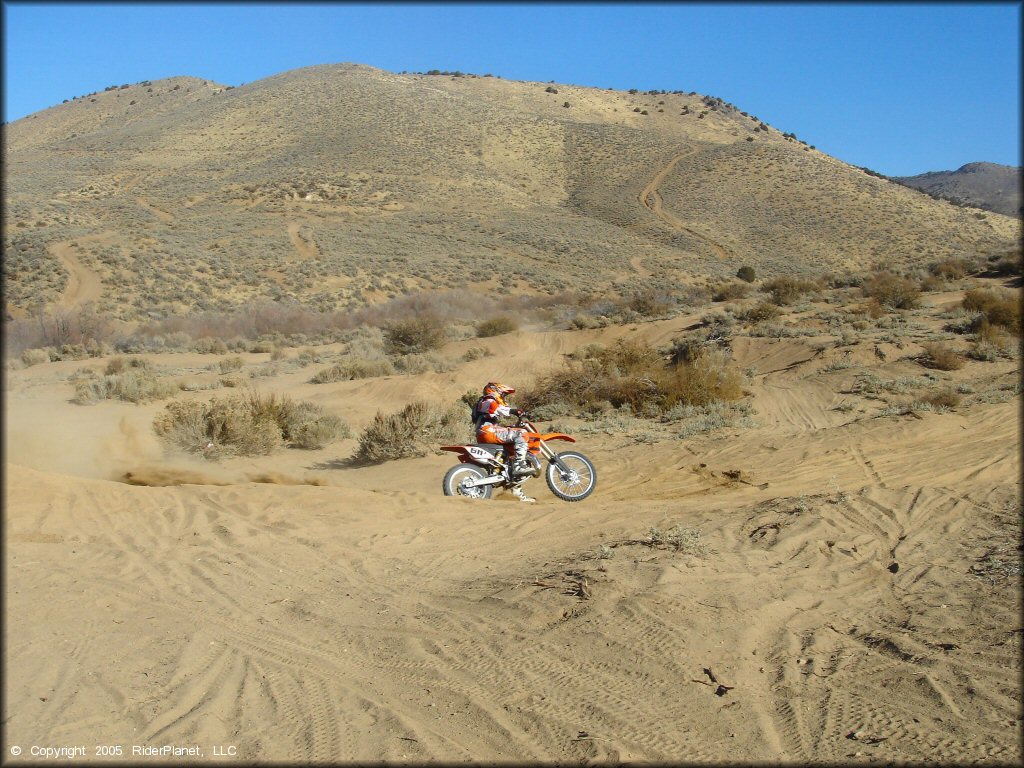 KTM Off-Road Bike at Washoe Valley Jumbo Grade OHV Area