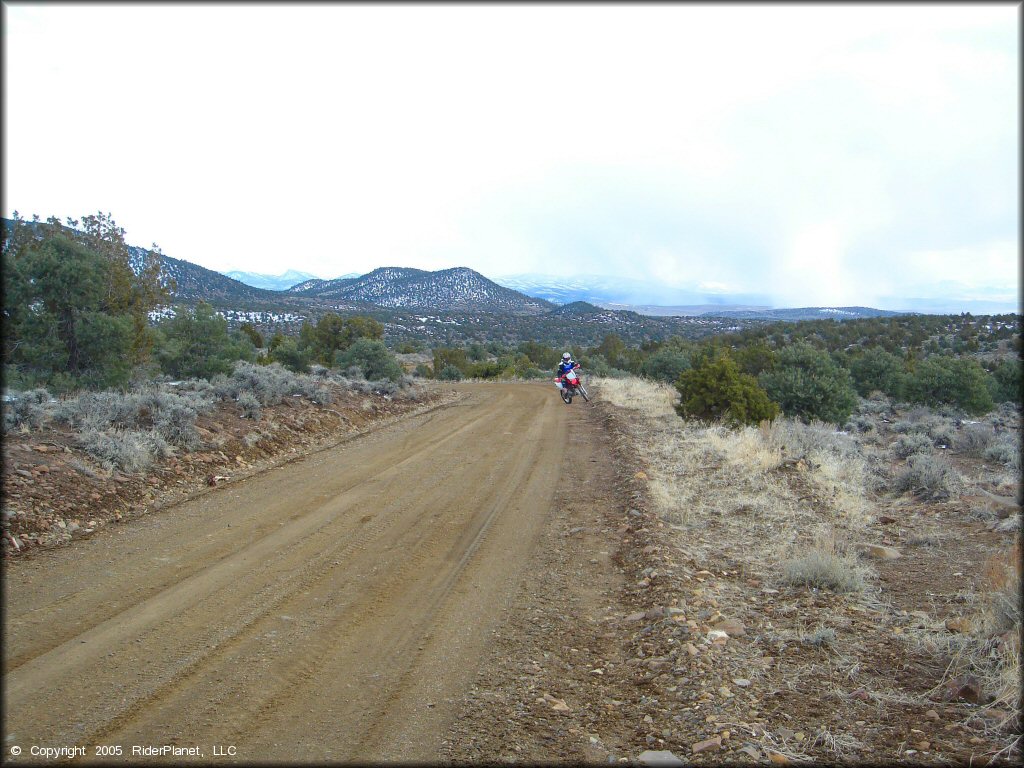 Honda CRF Dirt Bike at Old Sheep Ranch Trail