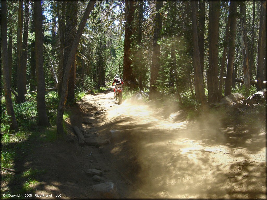 Honda CRF Dirt Bike at Lower Blue Lake Trail