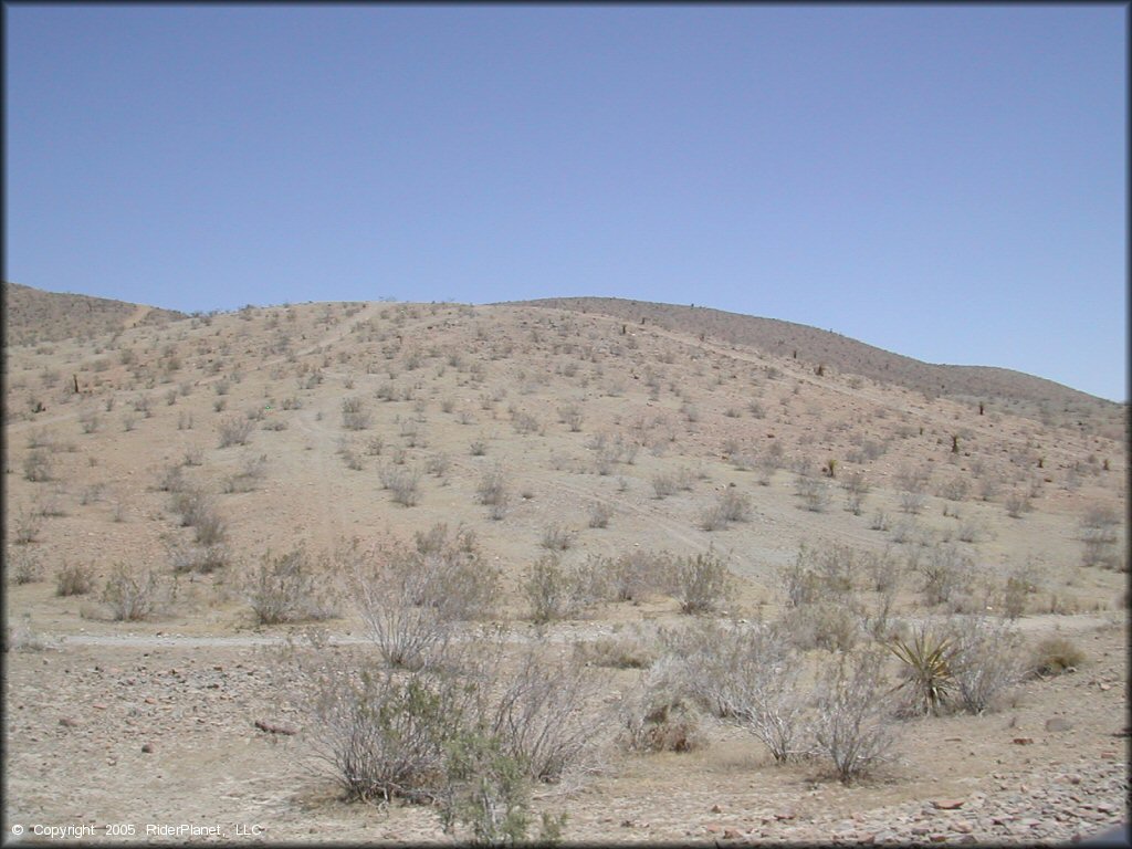 Terrain example at Stoddard Valley OHV Area Trail