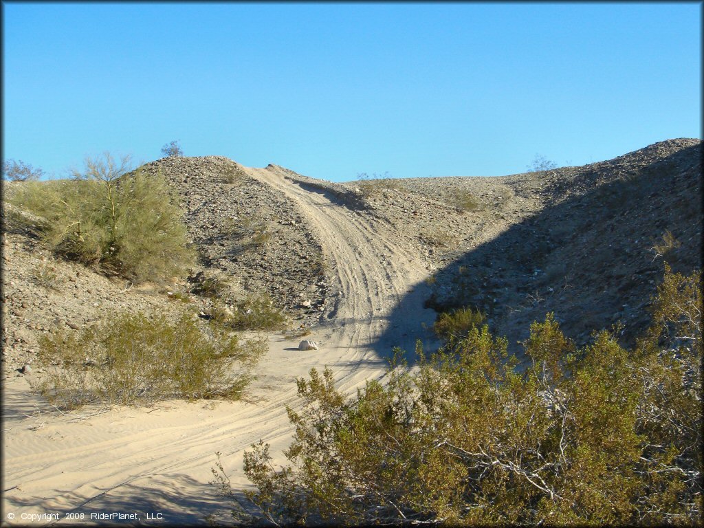 Example of terrain at Ehrenberg Sandbowl OHV Area