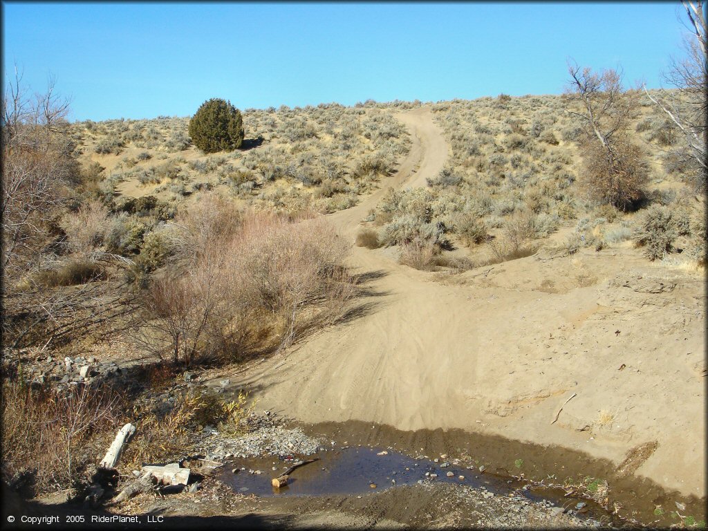 Example of terrain at Washoe Valley Jumbo Grade OHV Area