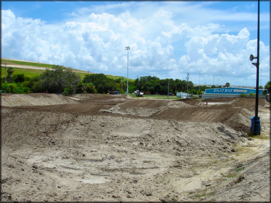 Scenic photo of motocross track.