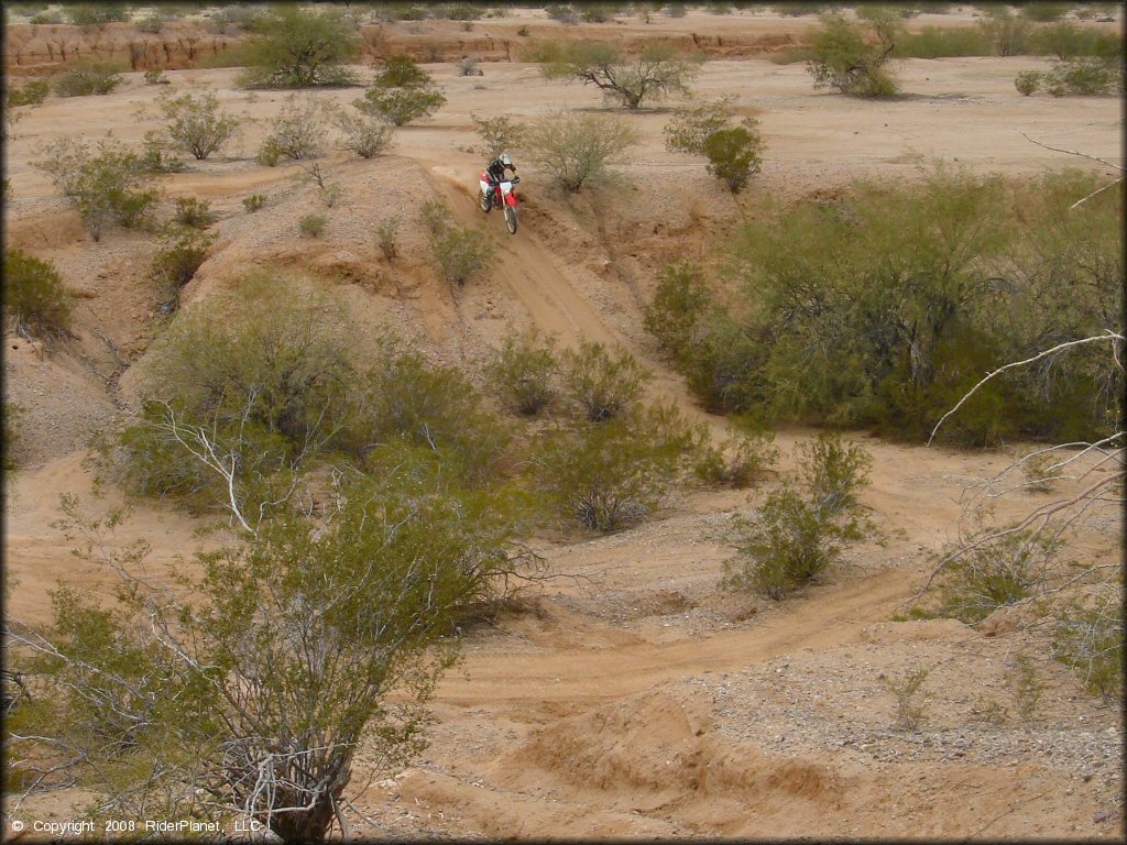 Honda CRF Motorcycle at Pinal Airpark Trail