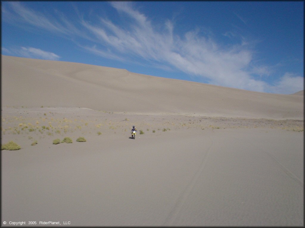 OHV at Tonopah Dunes Dune Area