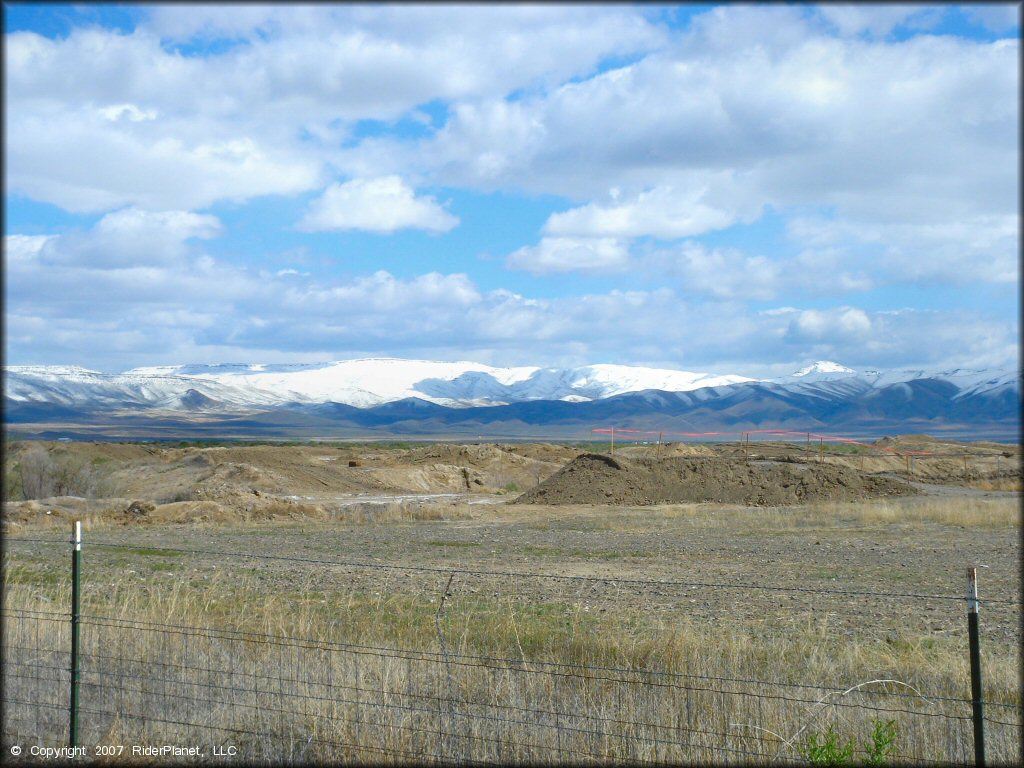 Scenic view of Battle Mountain MX Track
