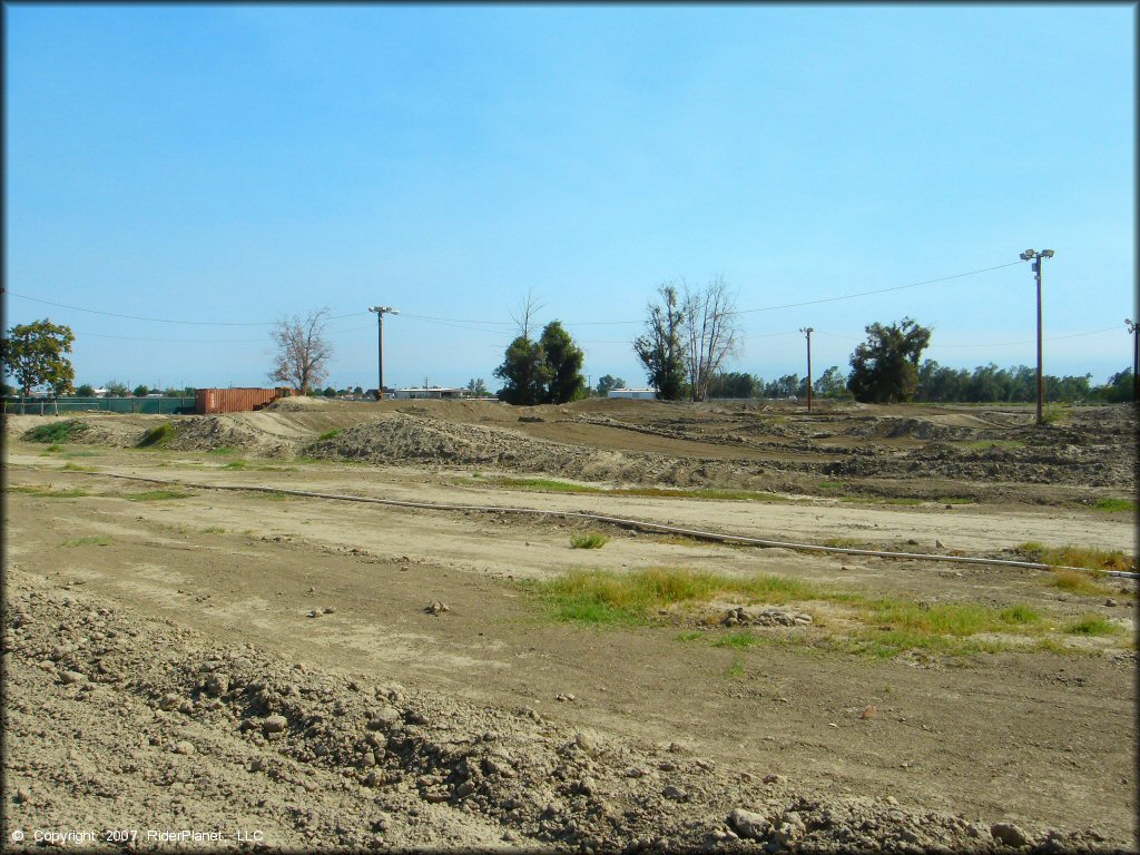 A trail at Hanford Fairgrounds Track