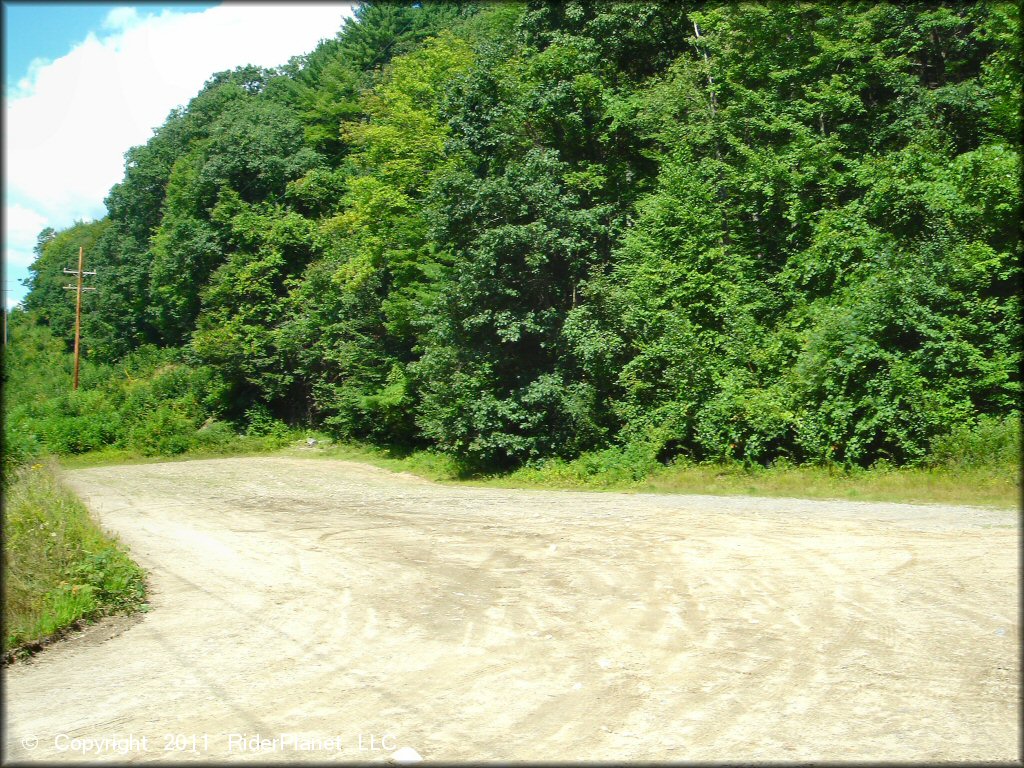 RV Trailer Staging Area and Camping at Pisgah State Park Trail